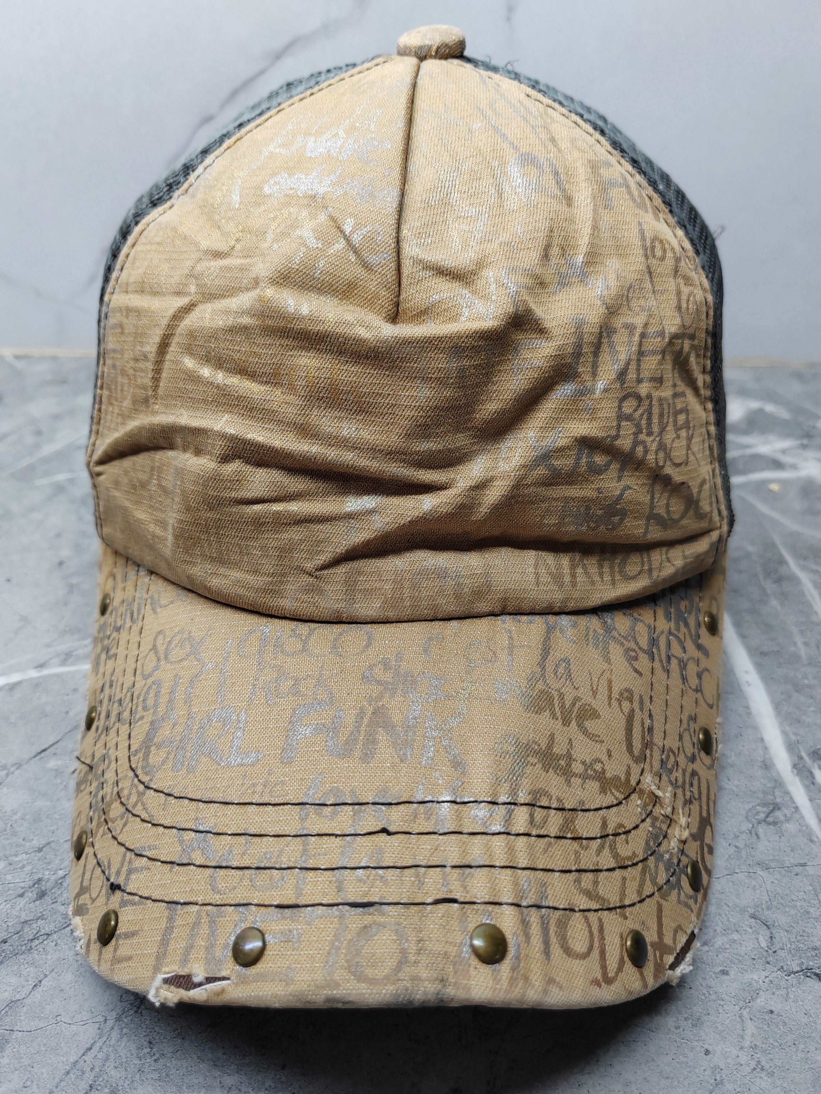 Japanese Brand Vintage Japanese Punk Distressed Style Trucker Cap Hat Size ONE SIZE - 2 Thumbnail