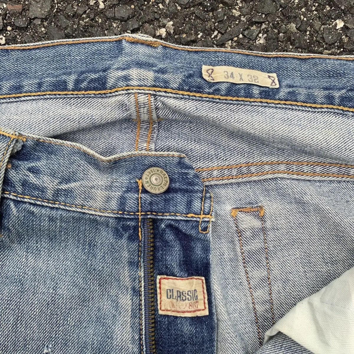 Polo Ralph Lauren 💥 SUPER DISTRESSED! Polo Ralph Lauren Jeans Denim Pants Size US 35 - 6 Thumbnail