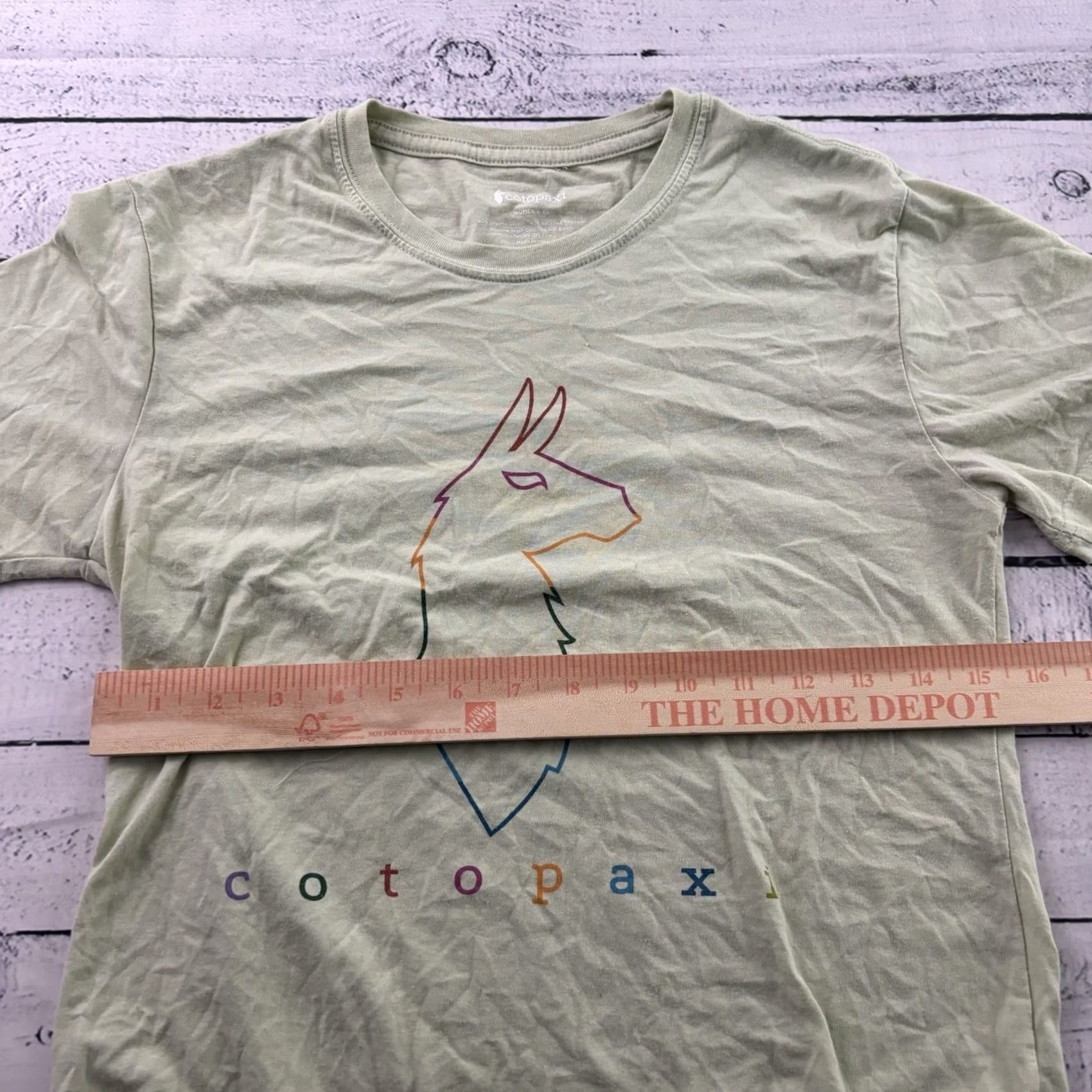 Cotopaxi Cotopaxi Short Sleeve Logo T Shirt Women's XS Green Yellow Shirt XS Womens Cotopaxi Logo T-Shirt Green Size XS / US 0-2 / IT 36-38 - 4 Thumbnail