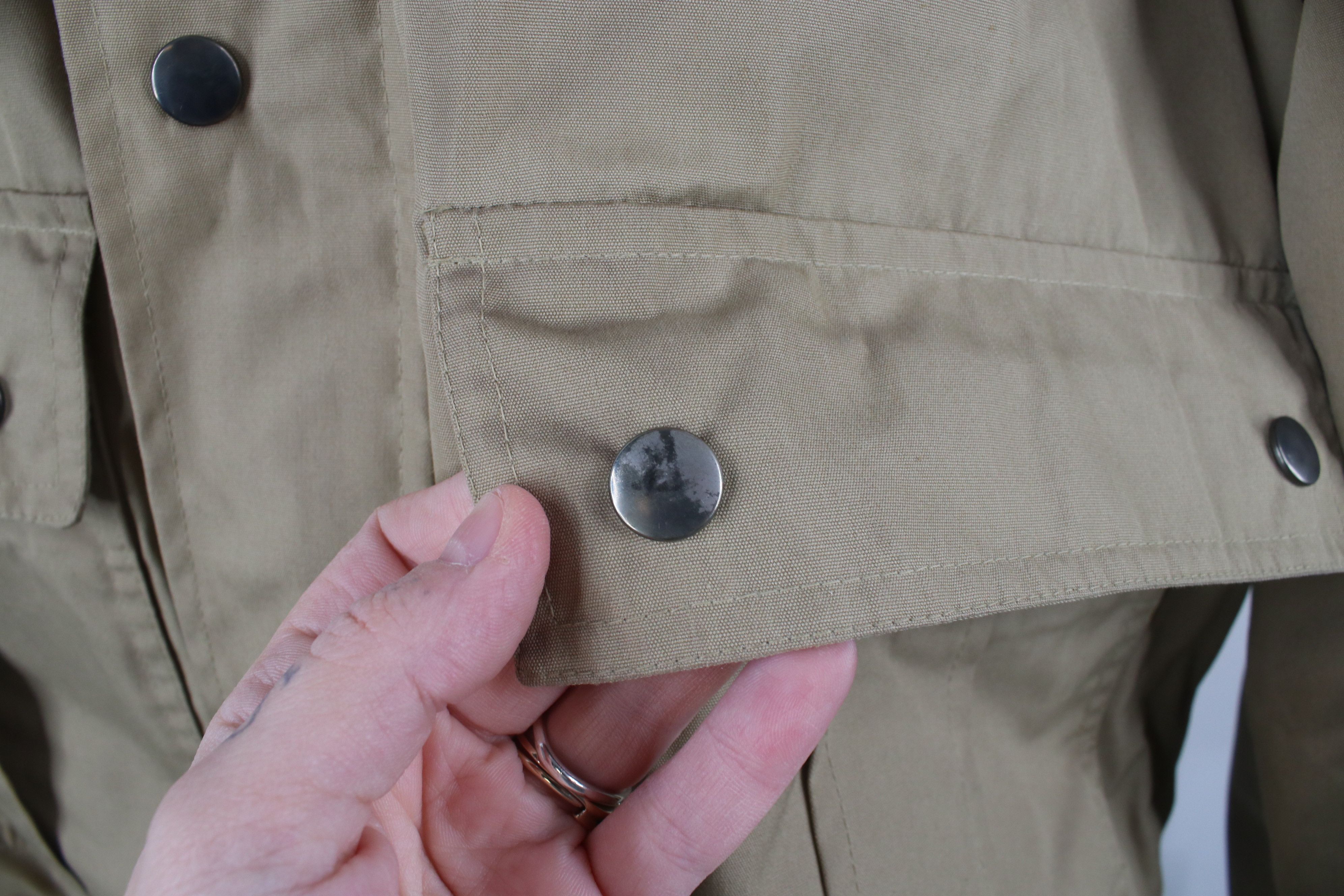 Vintage Vintage 70s Skor Fleece Lined Hooded Bomber Jacket Beige Size US L / EU 52-54 / 3 - 6 Thumbnail