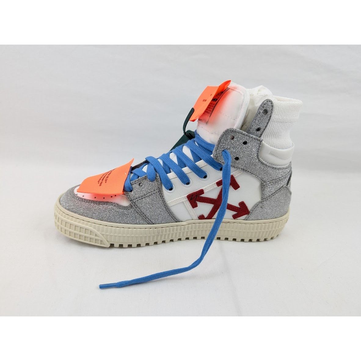 Off-White o1rshd1 3.0 Off Court Special Glitter Hi Top Sneakers Size US 8 / IT 38 - 6 Thumbnail