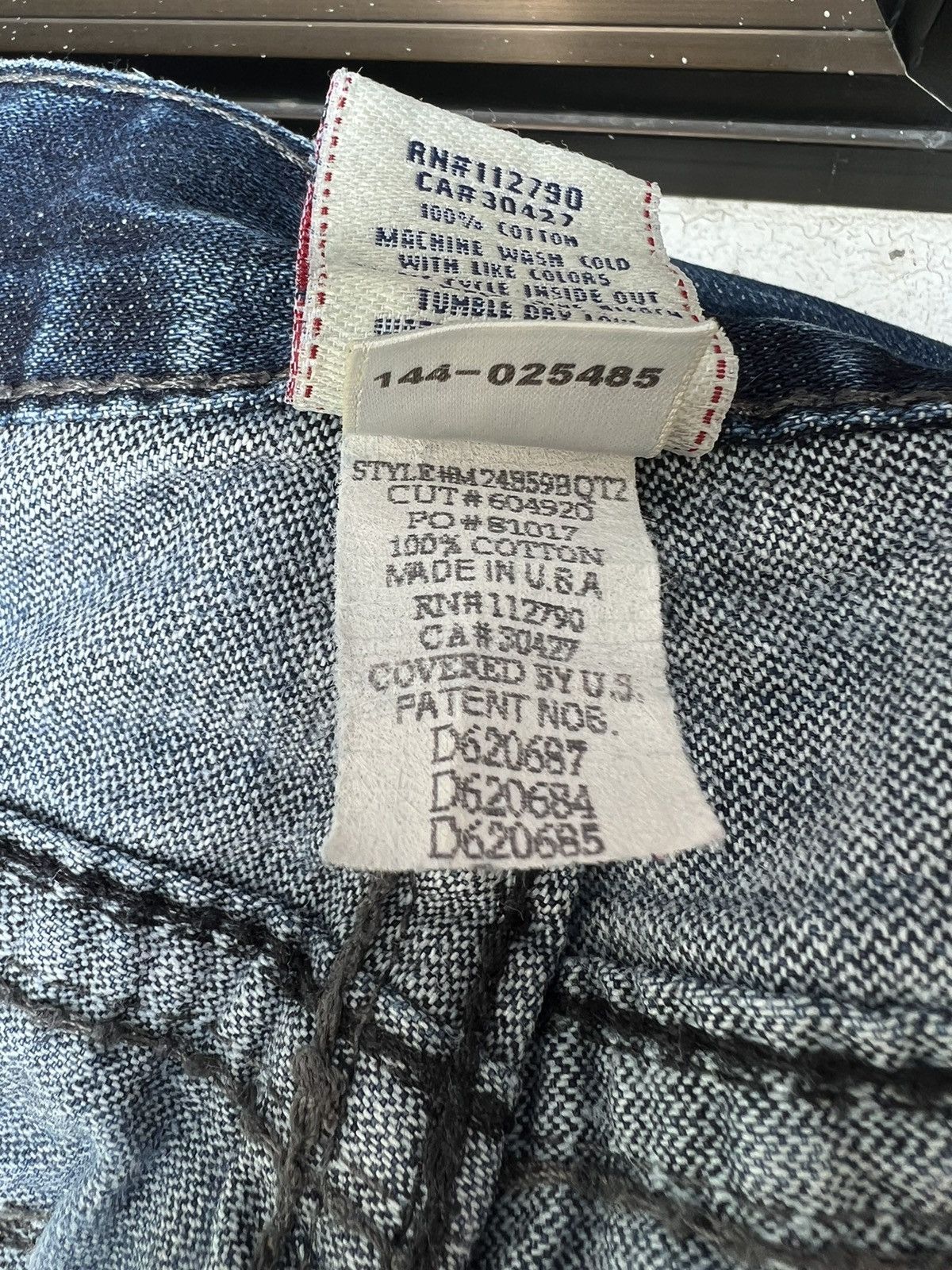 Vintage 2000s True Religion Blue Denim Straight Leg Jeans