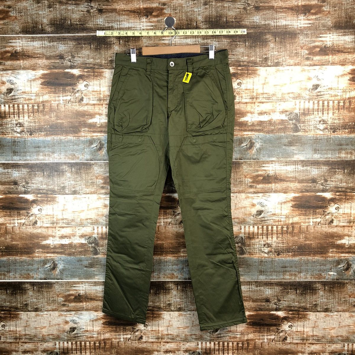 Japanese Brand Vital Green Cargo utility tactical Multipocket Pants #A2556 Size US 29 - 1 Thumbnail