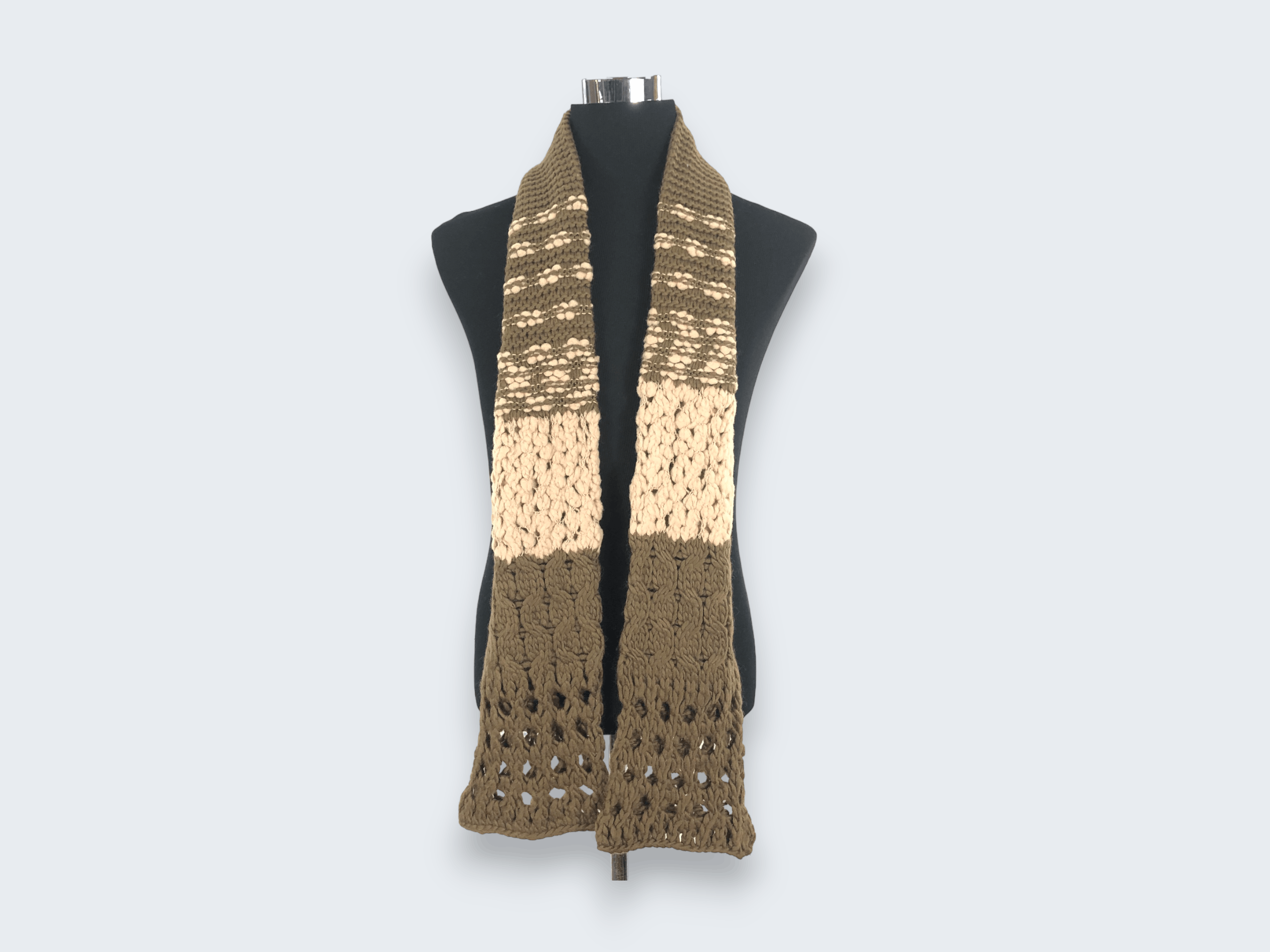 DKNY × Vintage Vintage DKNY Wool Scarf Muffler MF406 Size ONE SIZE - 1 Thumbnail