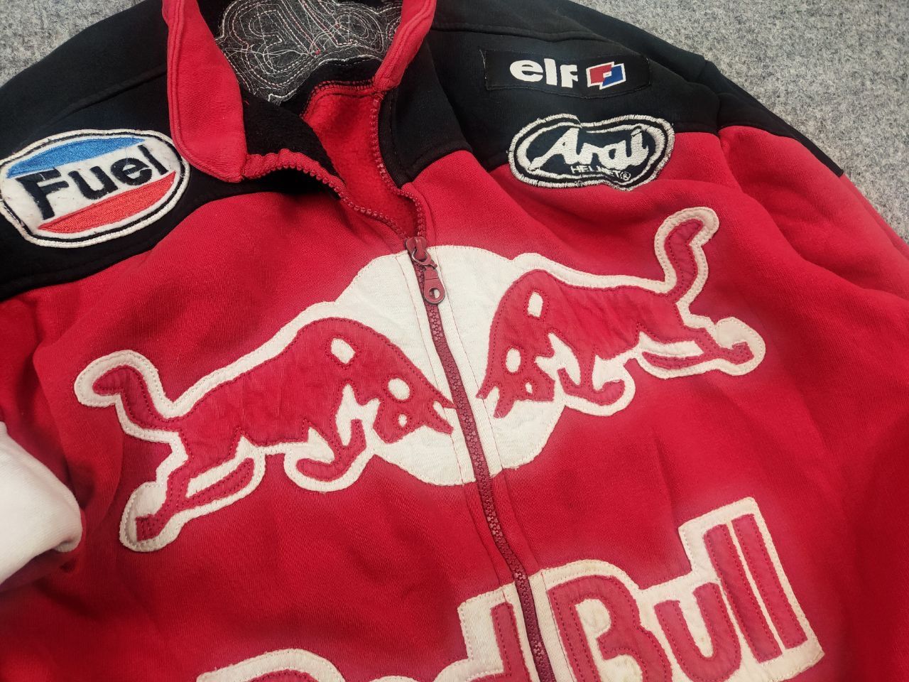 Red Bull Vintage Red Bull Fuel Arai Engine Zip Racing Sweatshirt Y2K Size US M / EU 48-50 / 2 - 8 Thumbnail