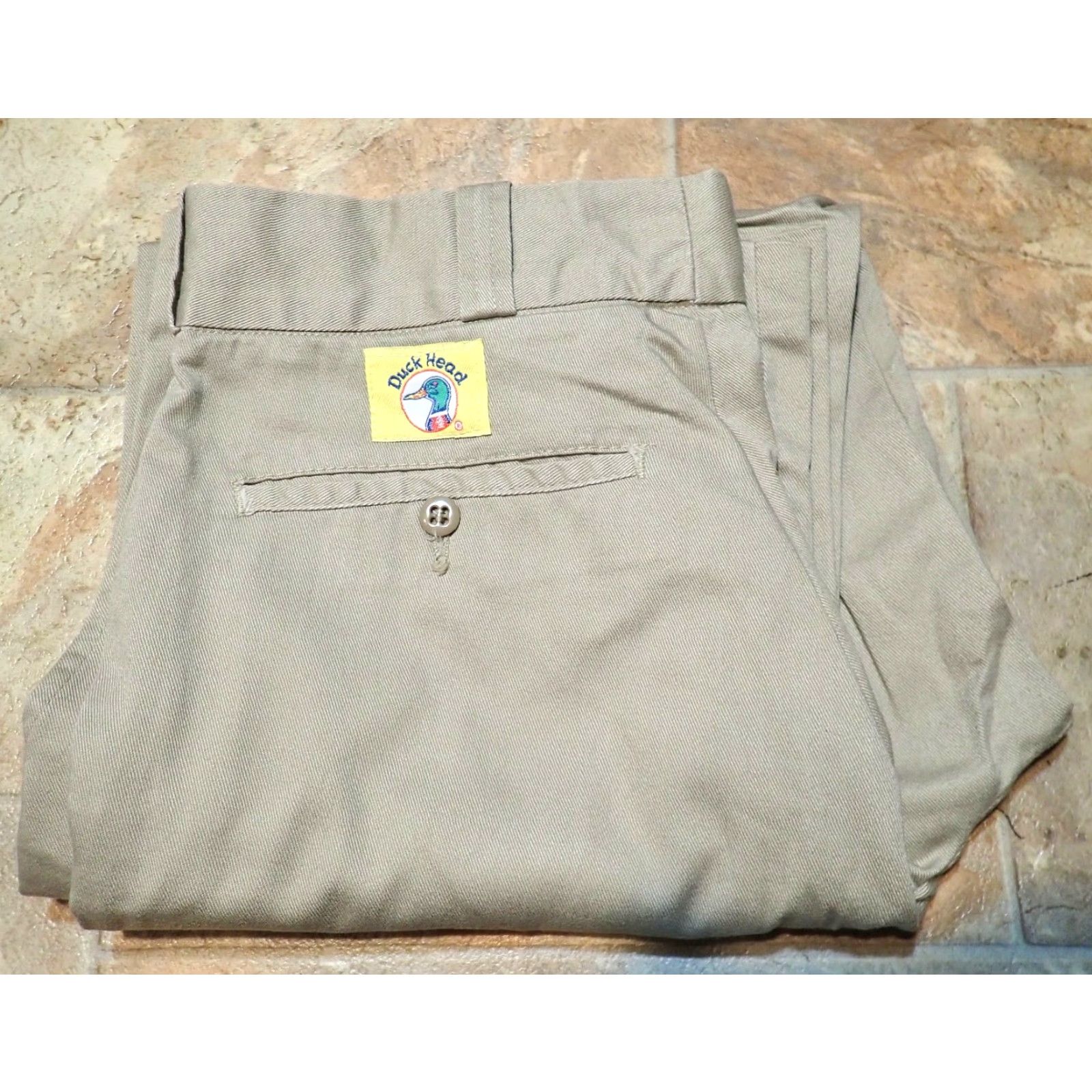 Vintage VINTAGE Duck Head Chino Pants 30x27 Men Beige Cotton Khaki 1980s Classic USA Made in USA Zip Fly Straight Pocket Front Rise 30 27" 39" Hips Size US 30 / EU 46 - 3 Thumbnail