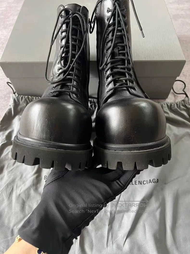 Balenciaga Balenciaga Stomper Military Boots Size 41. Size US 8 / EU 41 - 4 Thumbnail