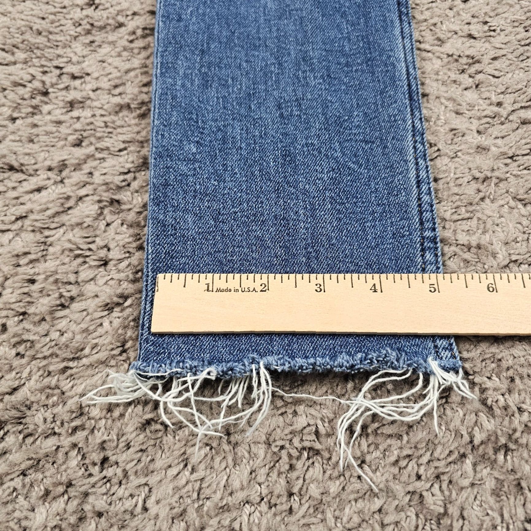 Vintage VINTAGE Redone Jeans Womens Ankle Crop High Rise 90s Distressed Stretch Blue 24 Women's Denim Style Size 42" / US 20 - 7 Thumbnail