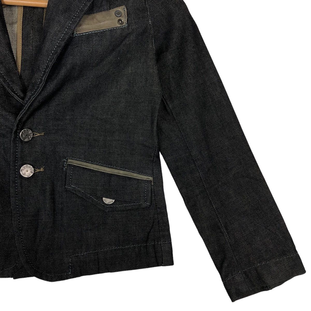 Japanese Brand 🔥Vtg Cropped Jacket Diesel Double Breast Biker Size XS / US 0-2 / IT 36-38 - 5 Thumbnail