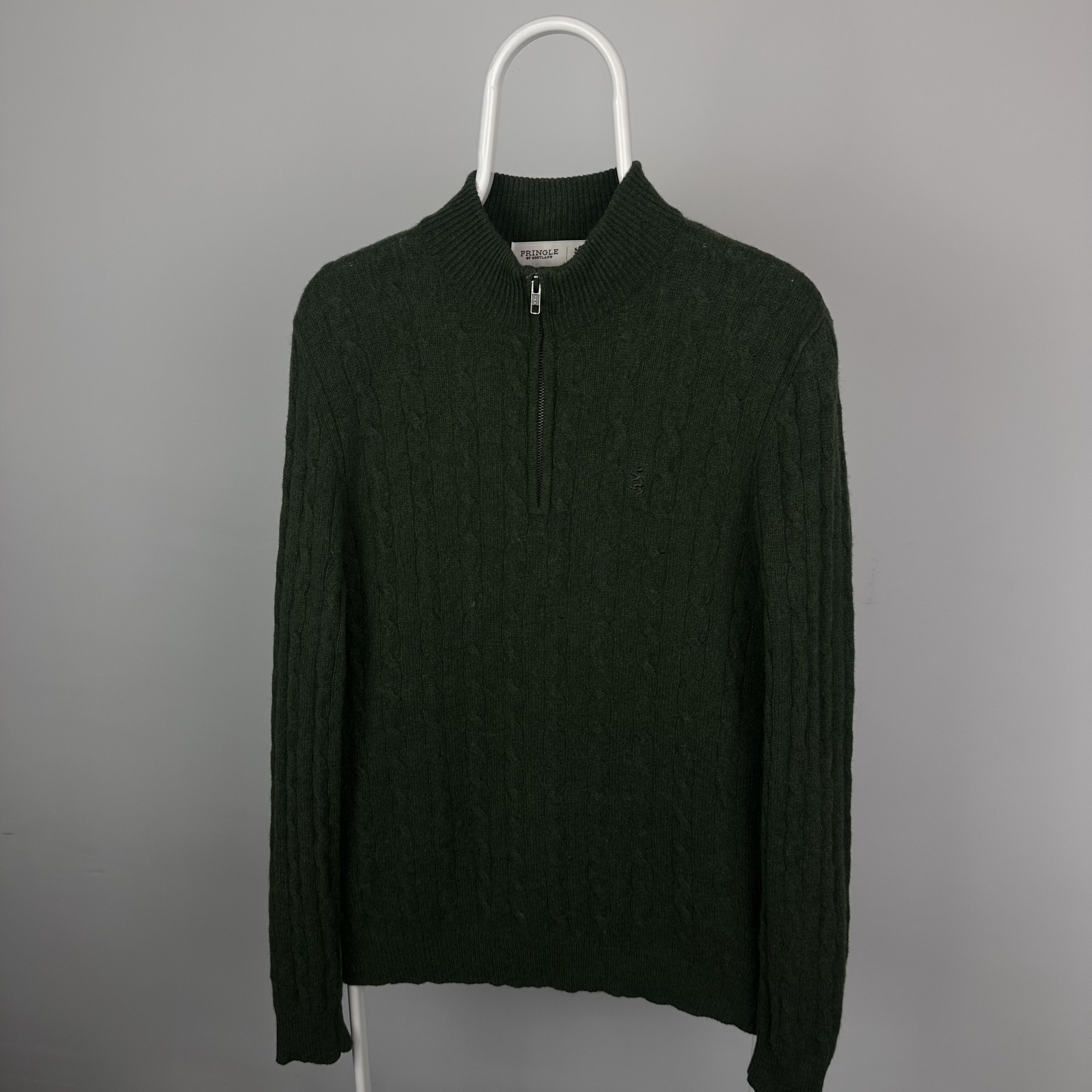 Pringle Of Scotland Pringle Of Scotland sweater men zip L green wool Size US L / EU 52-54 / 3 - 2 Thumbnail