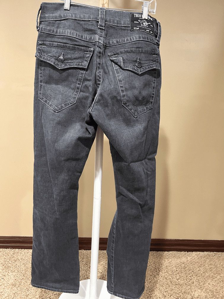 True Religion 1 OF 1 True Religion Purple-Stitched Ripped Denim Size US 32 / EU 48 - 4 Thumbnail