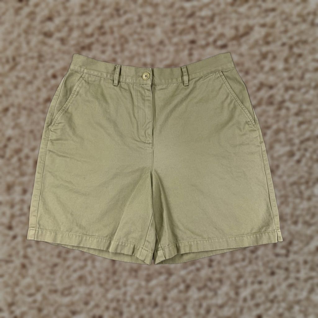 Ralph Lauren Lauren Ralph Lauren Shorts Womens 8 Beige Khaki LRL 100% Cotton Twill Flat Front Shirt Adult 8 Blue 100% Cotton Chino Golf Outdoor Womens Size 30" / US 8 / IT 44 - 1 Thumbnail
