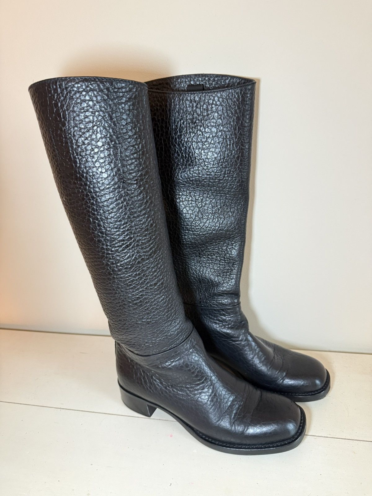 Prada Black Prada riding boots Size US 7.5 / IT 37.5 - 6 Thumbnail