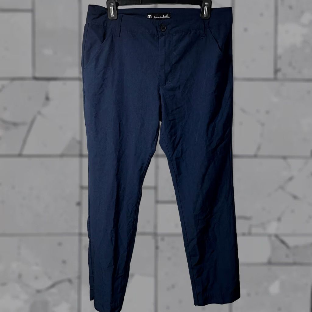 TravisMathew Travis Mathew Blue Polyester Blend Casual Pants Mens Size 32x30 Size US 32 / EU 48 - 1 Thumbnail