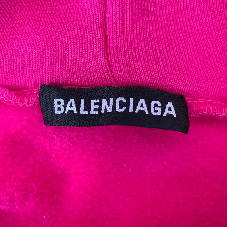 Other Balenciaga Rose-pink monogrammed hooded cotton drawstring Size XS / US 0-2 / IT 36-38 - 5 Thumbnail