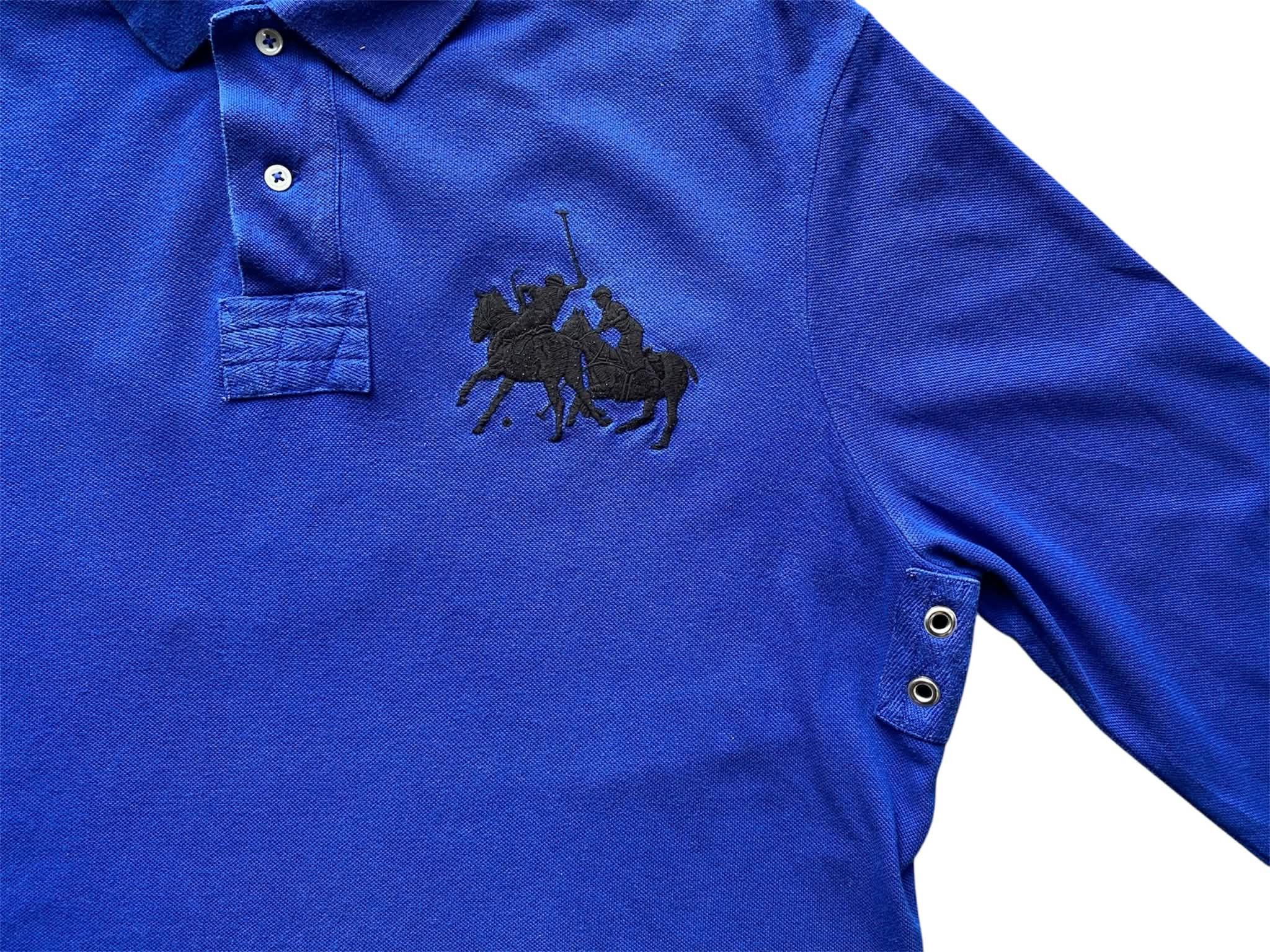 Polo Ralph Lauren Vintage Polo Ralph Lauren Blue Rugby Shirt Number 3 Size US XL / EU 56 / 4 - 3 Thumbnail