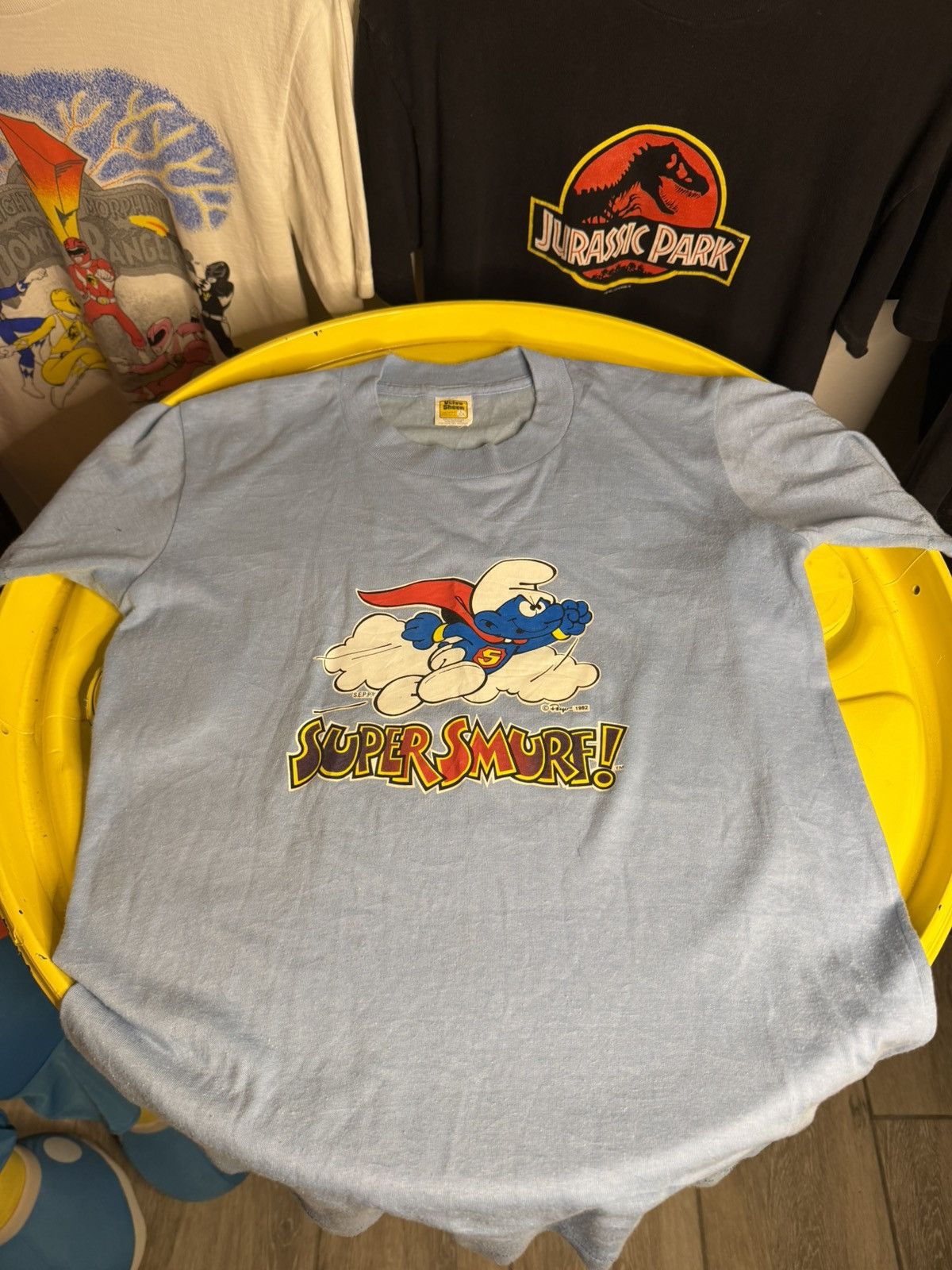 Vintage 1982 Smurfs single stitch men’s vintage T-shirt Size US S / EU 44-46 / 1 - 1 Thumbnail