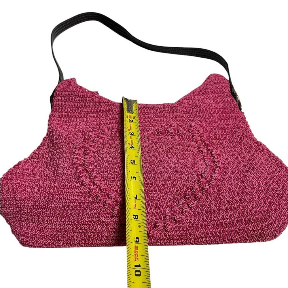 Designer NWOT Y2K Heart Pink Woven Shoulder Bag Size ONE SIZE - 3 Thumbnail