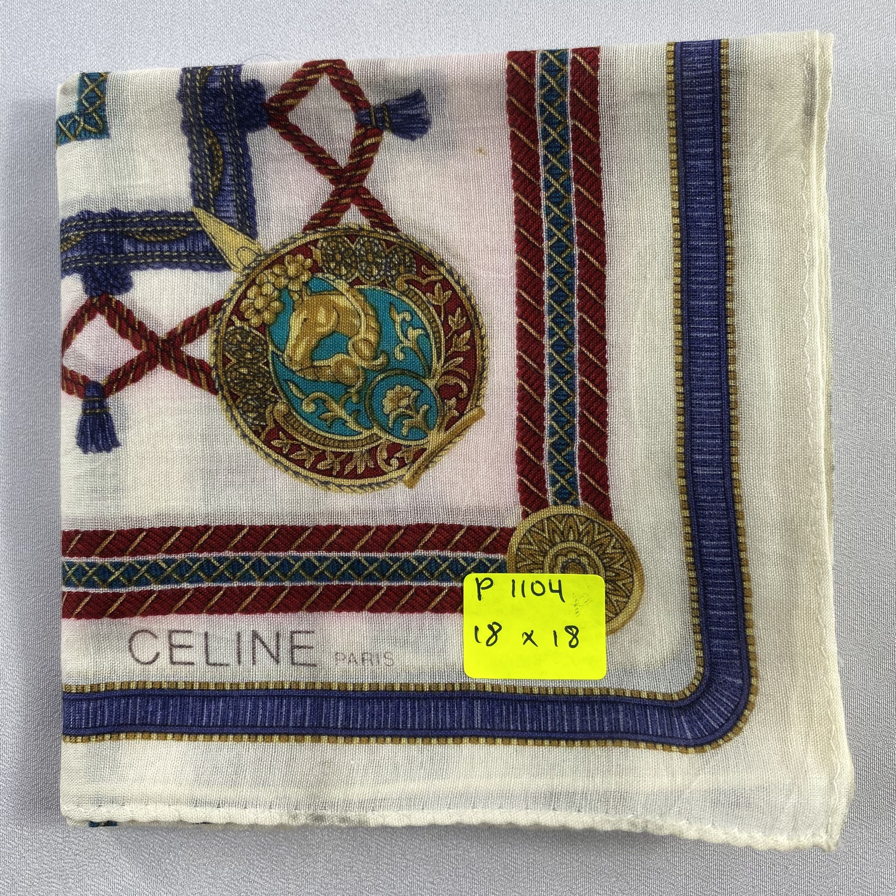 Celine × Vintage Celine Handkerchief / Neckerchief / Bandana-P1104 Size ONE SIZE - 5 Thumbnail