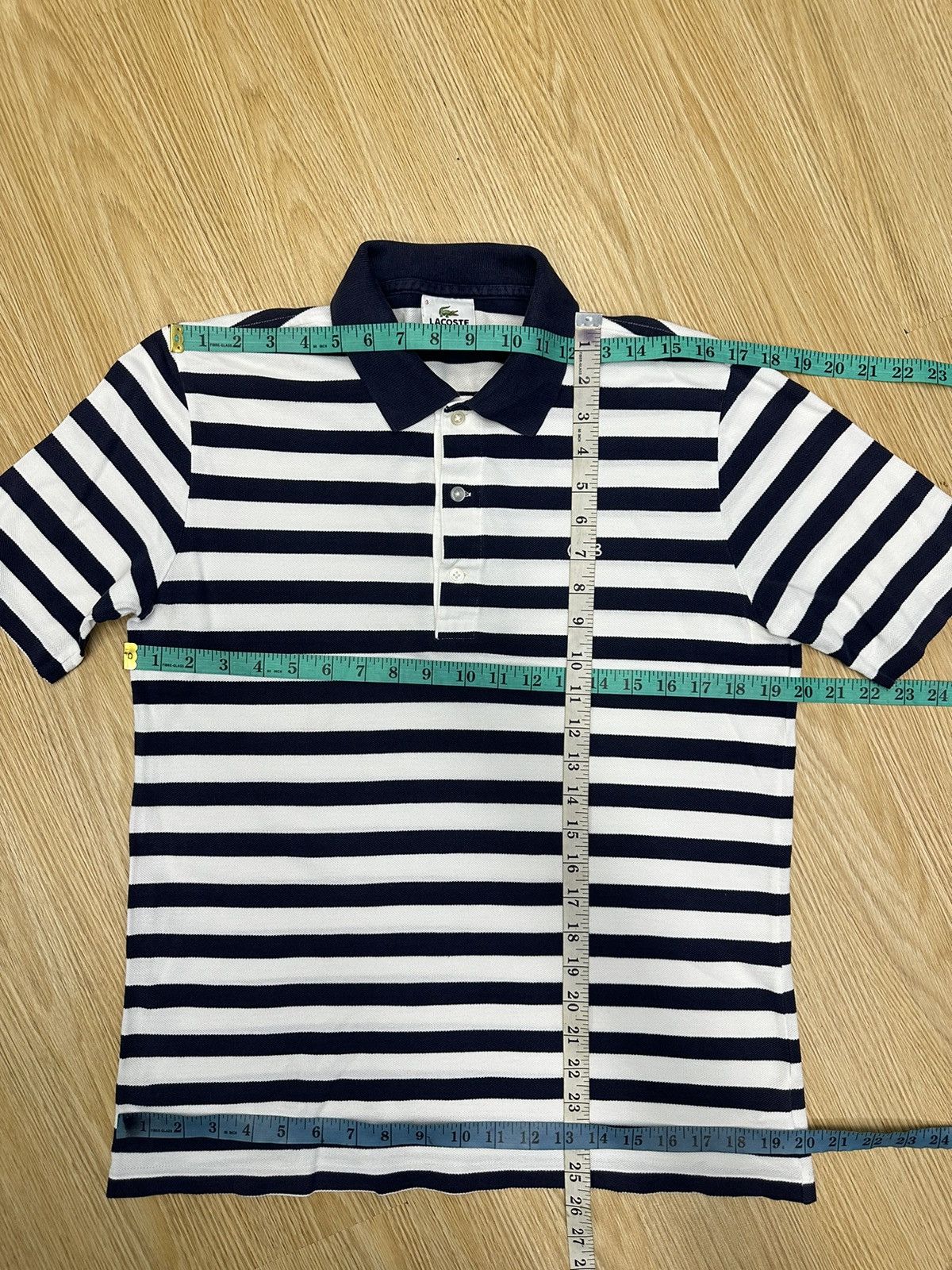 Lacoste × Vintage Vintage Lacoste Japan Polo Stripe Shirt A239 Size US S / EU 44-46 / 1 - 5 Thumbnail