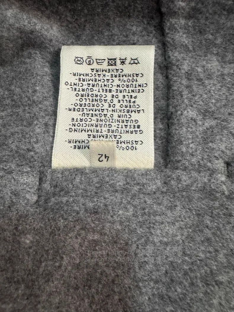 Hermes Hermes Gray Lapel Cashmere Coat Size M / US 6-8 / IT 42-44 - 3 Thumbnail