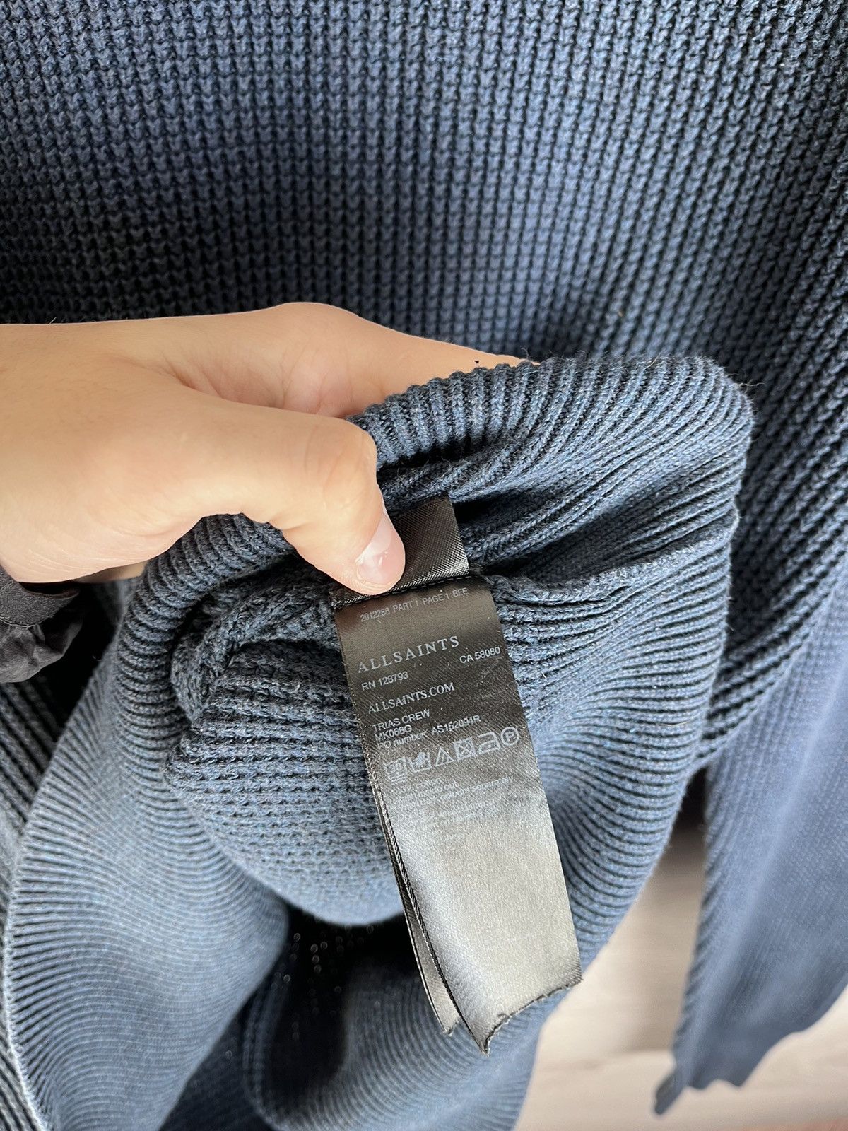 Allsaints Men’s sweater Allsaints size M y2k cotton 100% USA 🇺🇸 Size US M / EU 48-50 / 2 - 8 Thumbnail