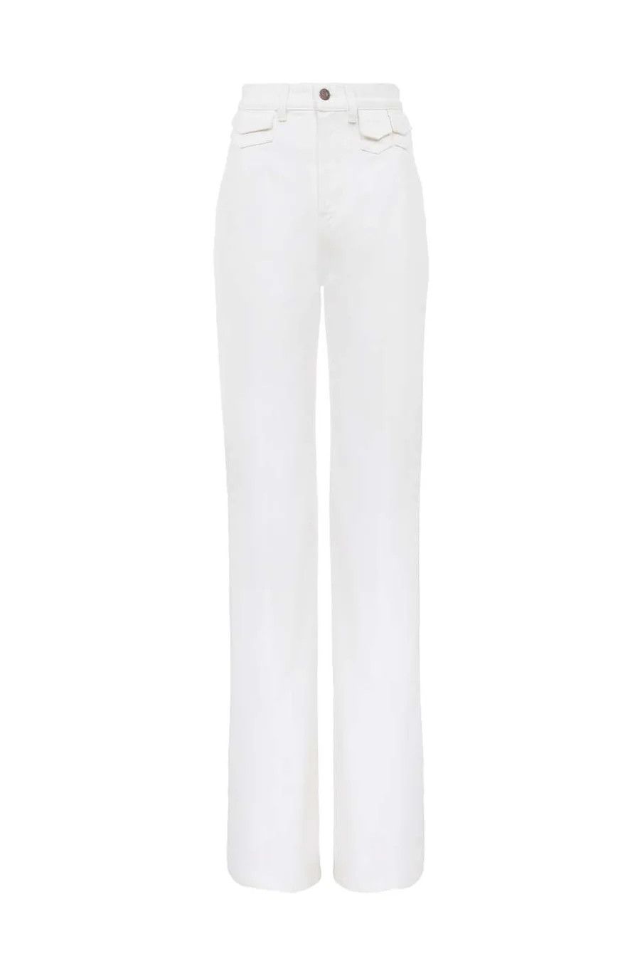 Chloe o1loc1c10226 High-rise Flare Jeans in White Size 25" / US 0 / IT 36 - 1 Thumbnail