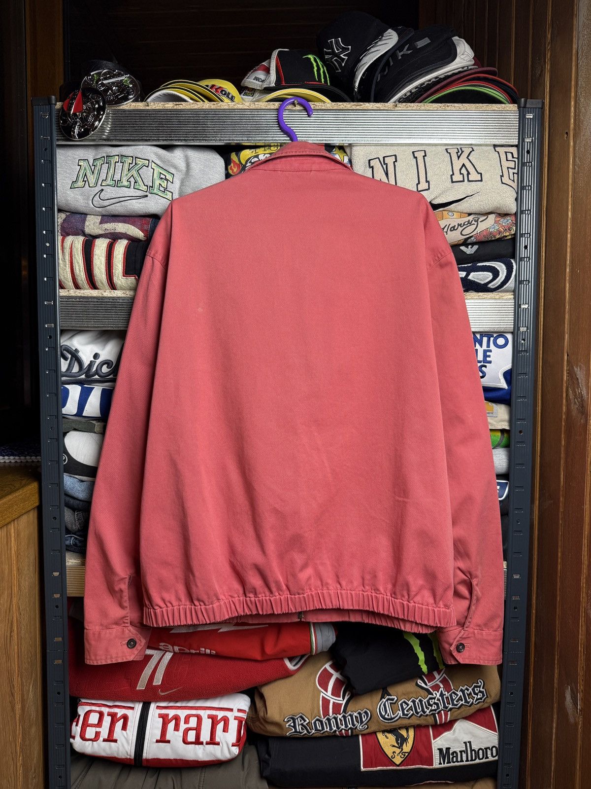Polo Ralph Lauren × Vintage Vintage Polo Ralph Lauren Bomber Jacket Pink Size US L / EU 52-54 / 3 - 3 Thumbnail