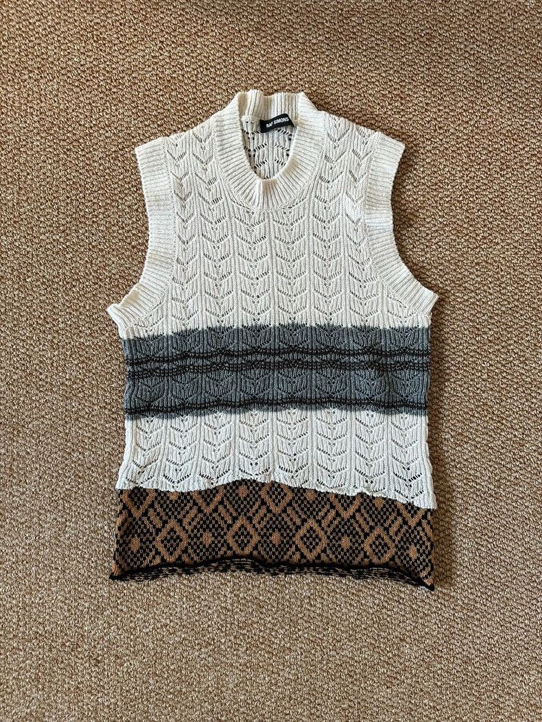 Raf Simons Raf Simons Show stitching wool vest Size US M / EU 48-50 / 2 - 1 Thumbnail