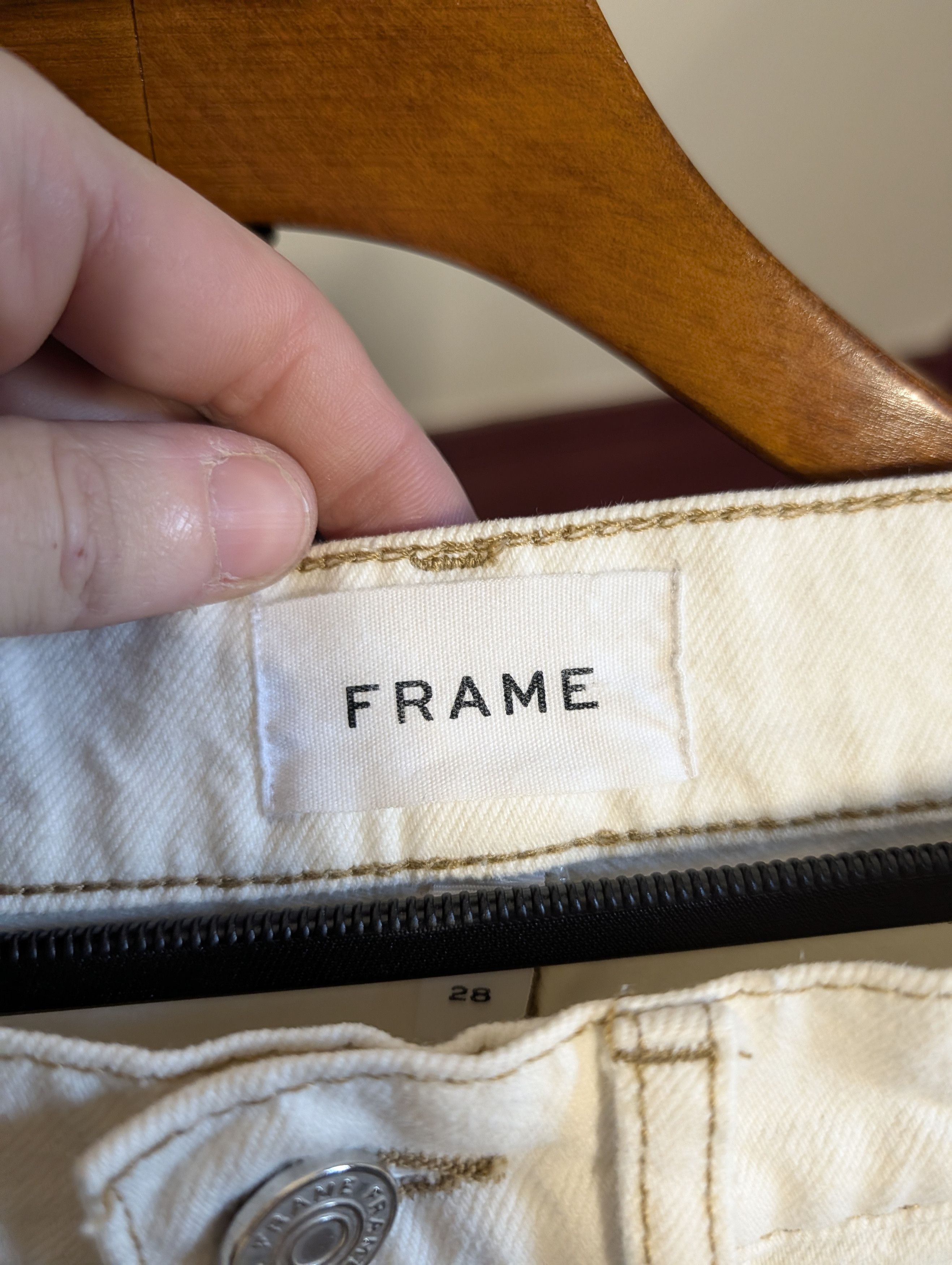 Frame Double knee carpenter jeans white Le Slouch 28 Size US 30 / EU 46 - 10 Thumbnail