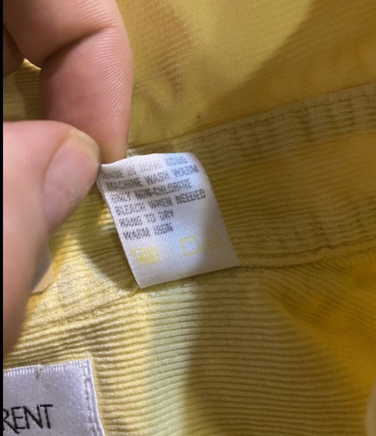 Yves Saint Laurent Corduroy YSL Shirt Velvet Yellow Size US L / EU 52-54 / 3 - 16 Thumbnail