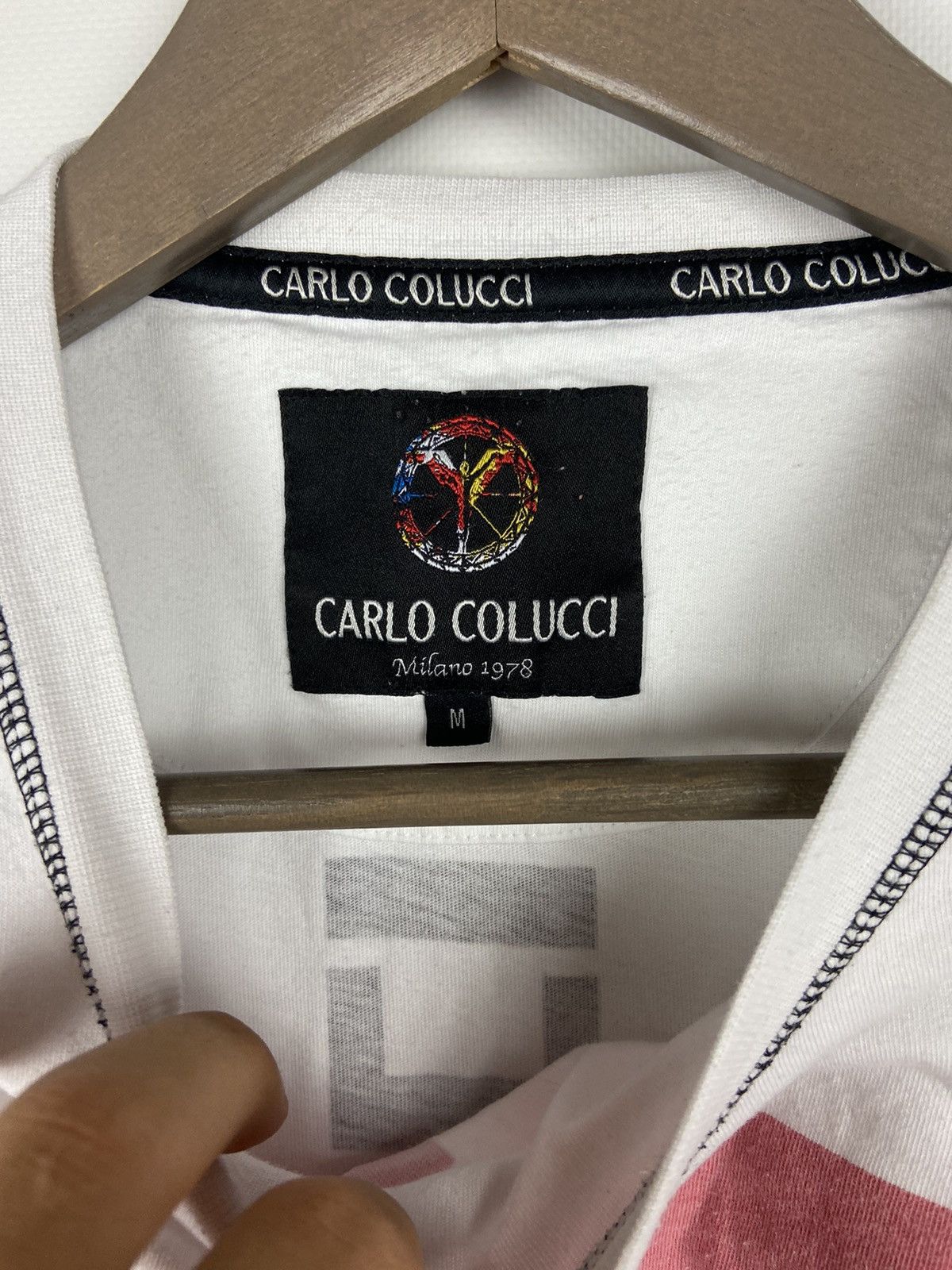 Carlo Colucci × Designer Carlo Colucci T-Shirt Big Logo Print Short Sleeve Men’s Size US M / EU 48-50 / 2 - 8 Thumbnail