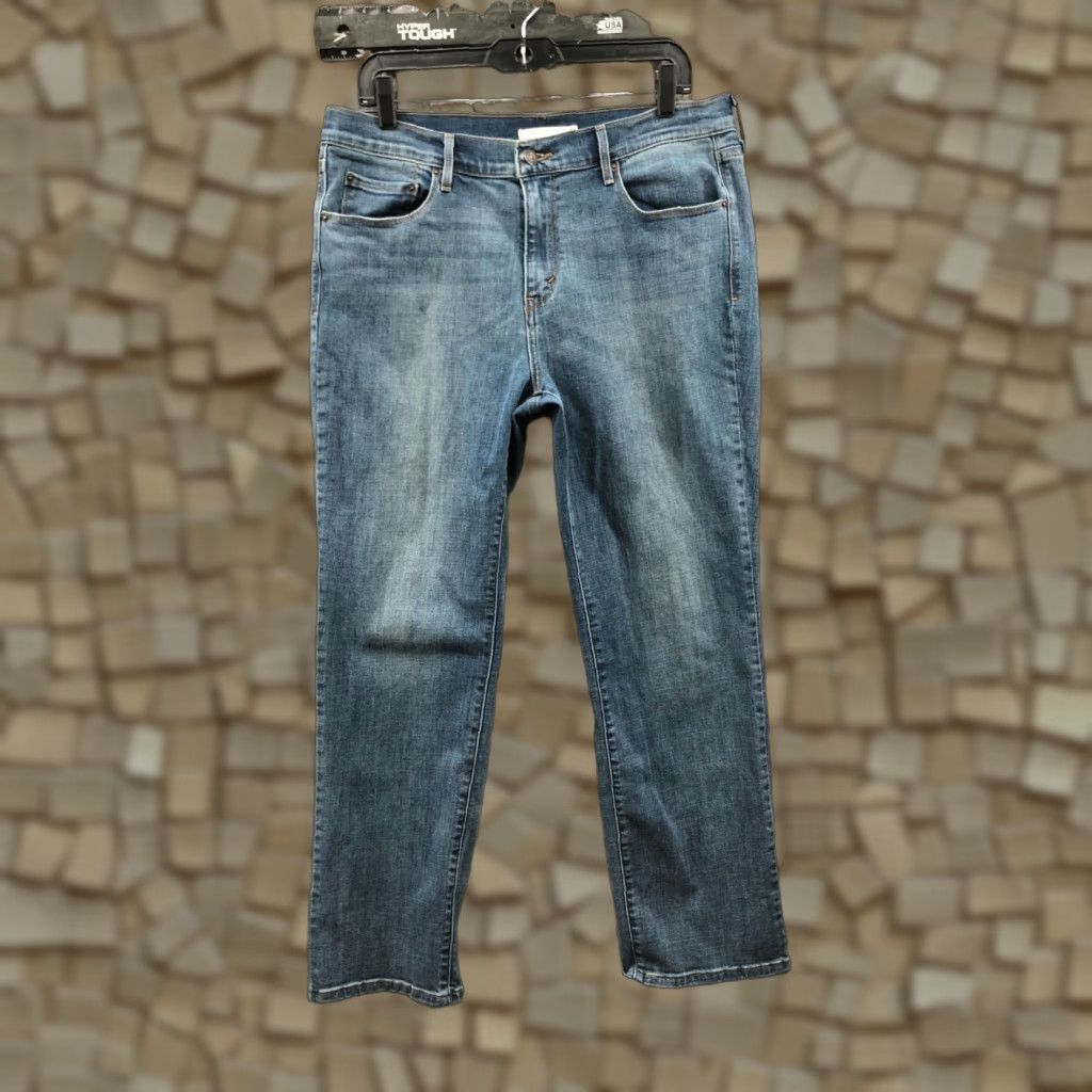 Levi's Levi's 505 Jeans Size 32 Womens Mid Rise Medium Wash Blue Denim Straight Regular Size 24" / US 00 / IT 34 - 1 Thumbnail