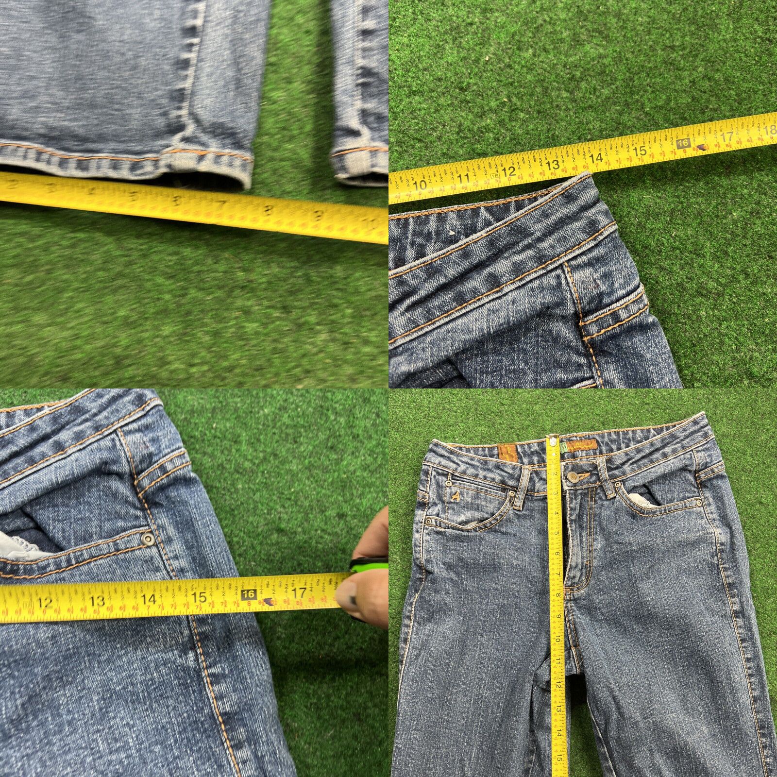 Wrangler Wrangler Aura Short Rise Jeans Womens 6p Petite 27x29 Blue Straight Size 28" / US 6 / IT 42 - 8 Thumbnail