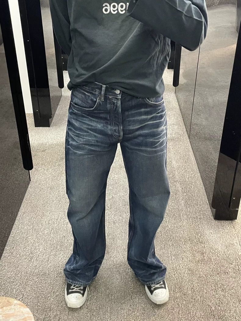 Acne Studios acne studios Water moire blue cat whiskers jeans 2502-Nexta Size US 32 / EU 48 - 8 Thumbnail