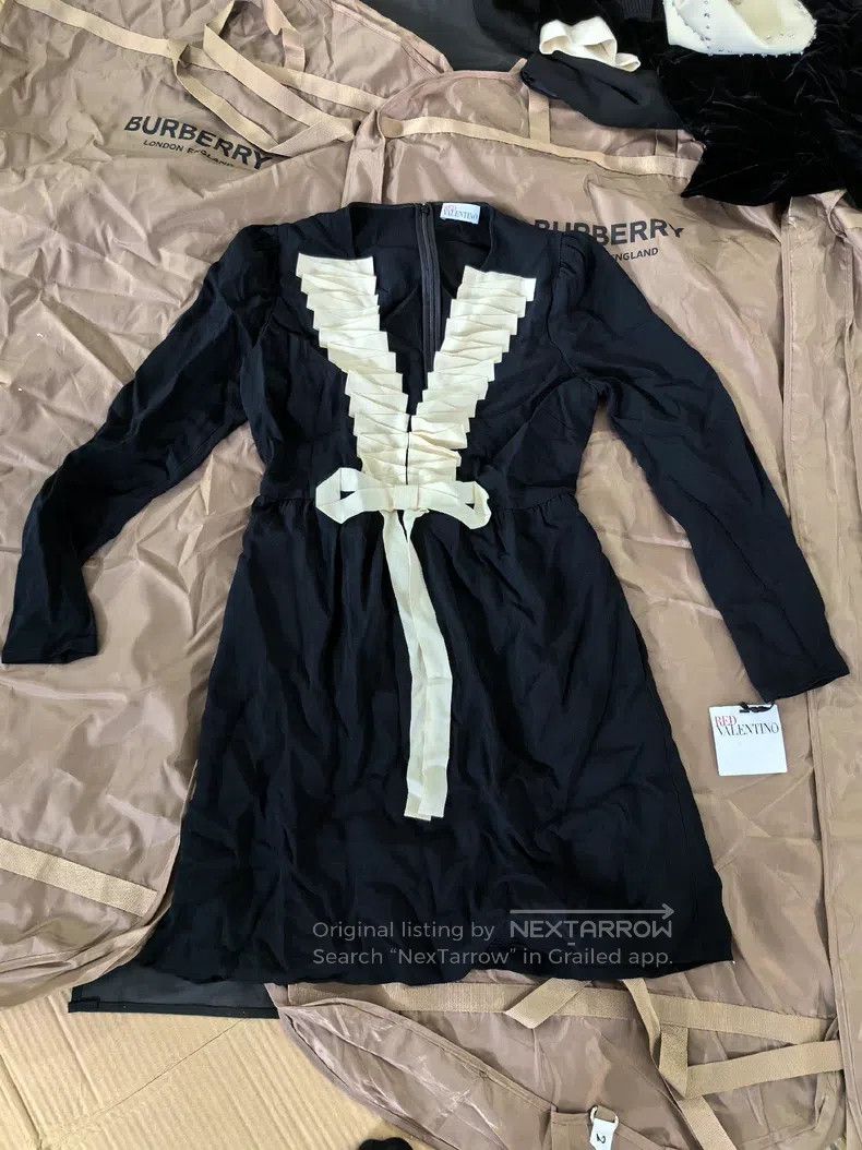 Valentino Valentino Dress with bow streamers Size S / US 4 / IT 40 - 1 Thumbnail
