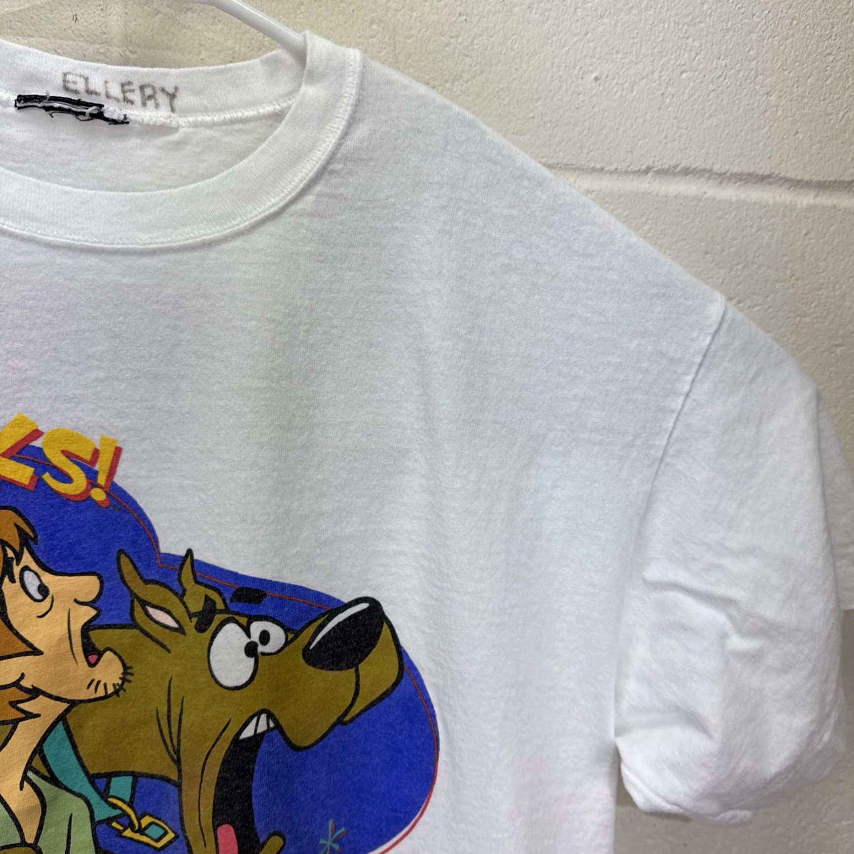 Vintage VINTAGE Scooby-Doo Cartoon Network T Shirt Men’s Large White 90s Graphic Print Short Sleeve Crew Neck Mens Size US L / EU 52-54 / 3 - 7 Thumbnail