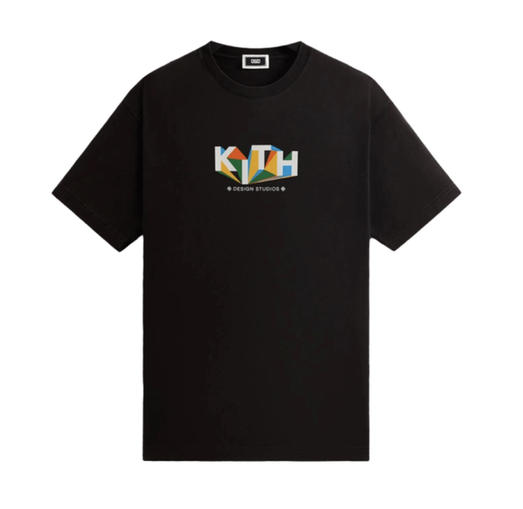 image of Hypebeast x Kith Geometric Tee Black • , Men's (Size 2XL)