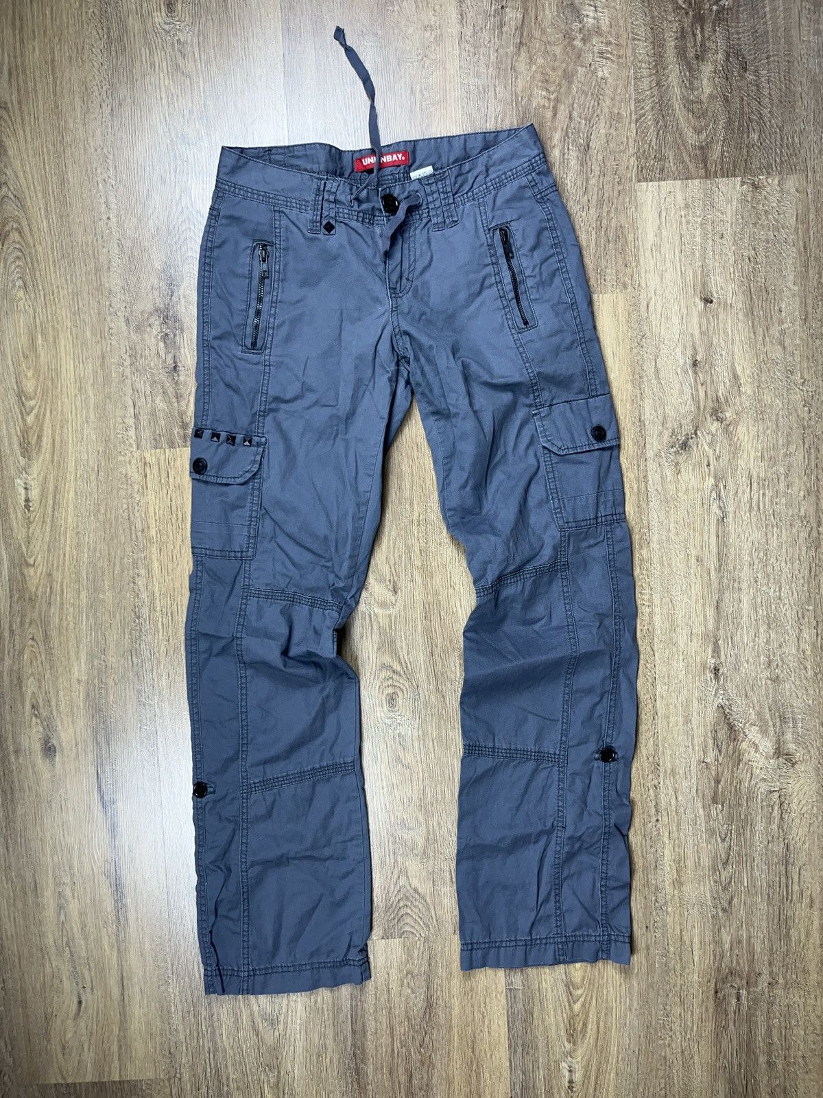 Japanese Brand × UNIONBAY ➕cargo unionbay avant garde style studded pants rare y2k Size 28" / US 6 / IT 42 - 1 Thumbnail