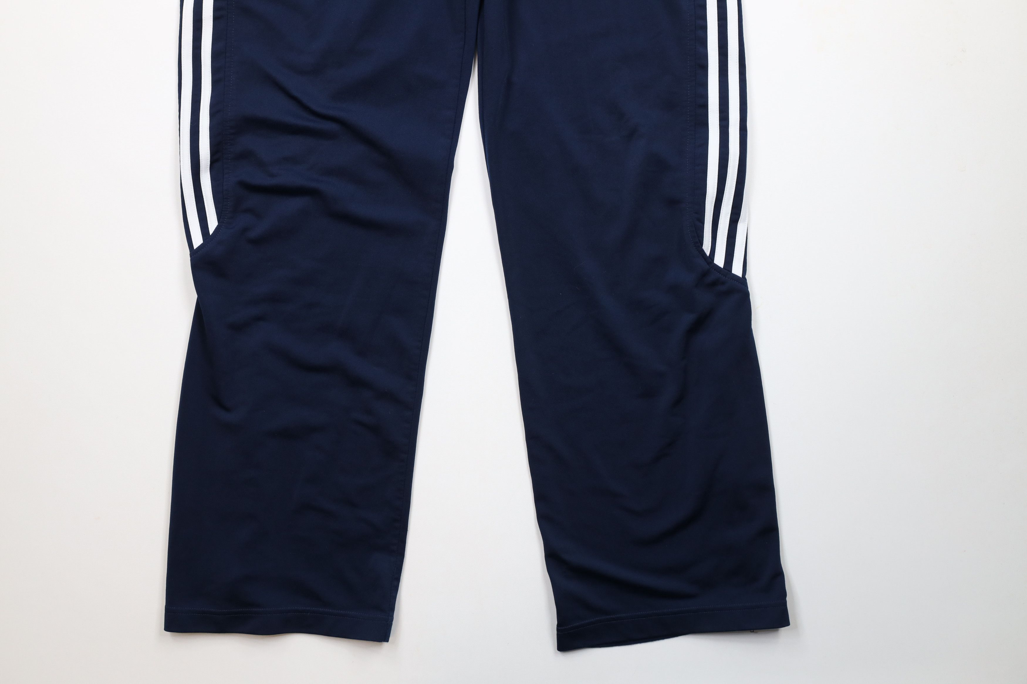 Adidas × Vintage Vintage Y2K Adidas Striped Spell Wide Leg Sweatpants Blue Size US 38 / EU 54 - 4 Thumbnail