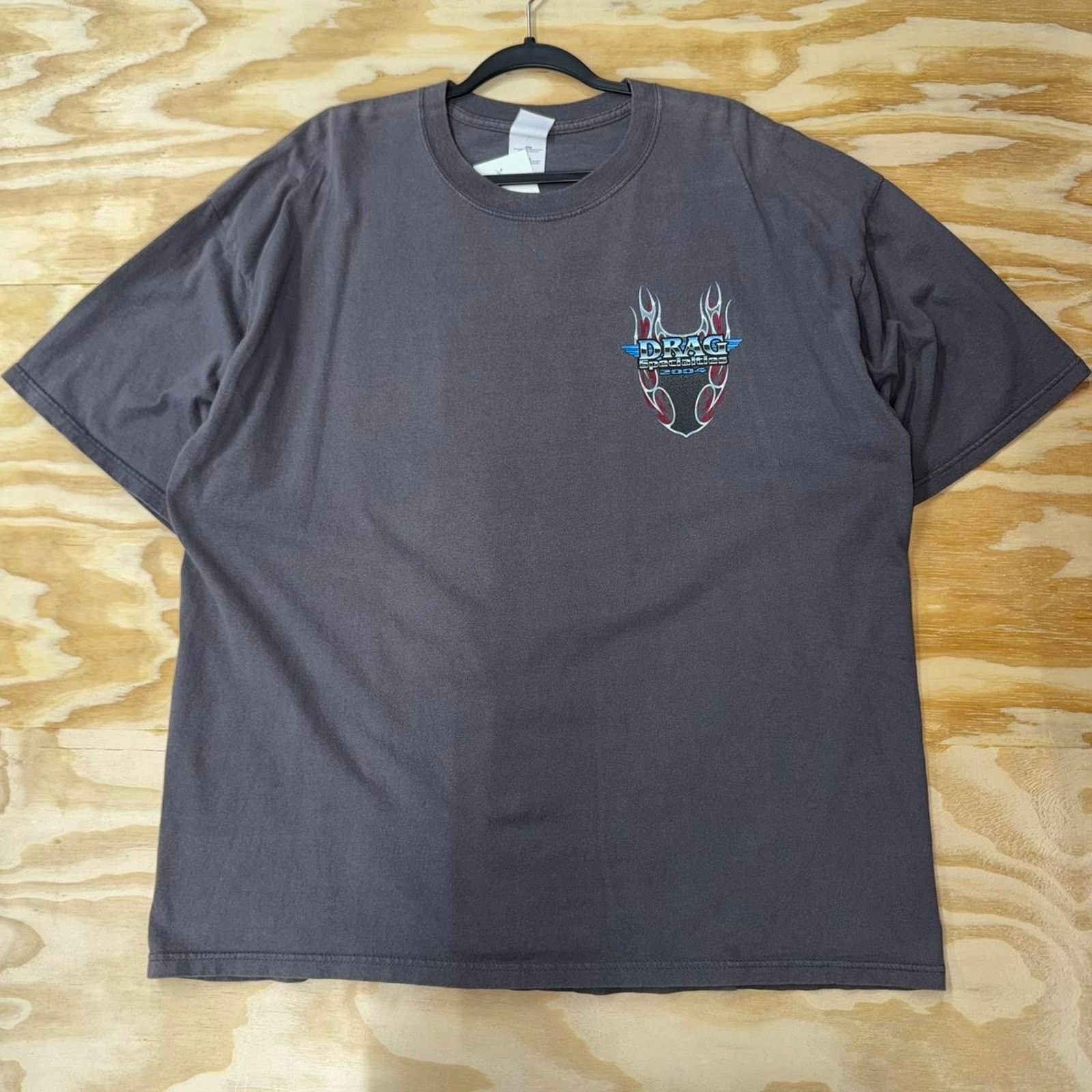 Gildan Vintage y2k drag racing 2004 motorcycle biker 00s t-shirt Size US XL / EU 56 / 4 - 2 Thumbnail