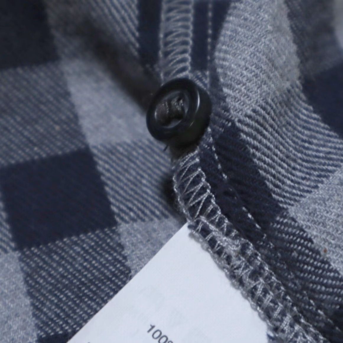 Madewell Madewell Navy Blue Plaid Long Sleeve Button Up Shirt Women's M Shirt Size M / US 6-8 / IT 42-44 - 7 Thumbnail