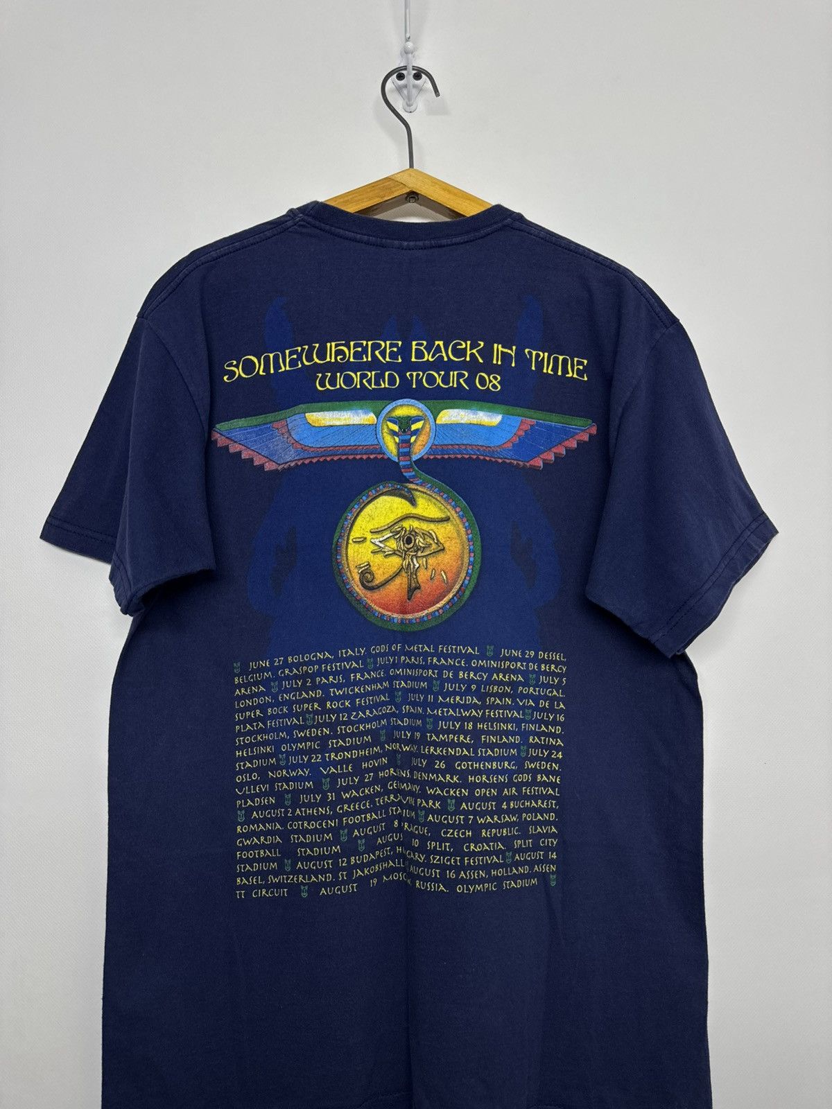Iron Maiden Iron Maiden 2008 Somewhere Back In Time vintage tee t shirt Size US M / EU 48-50 / 2 - 4 Thumbnail