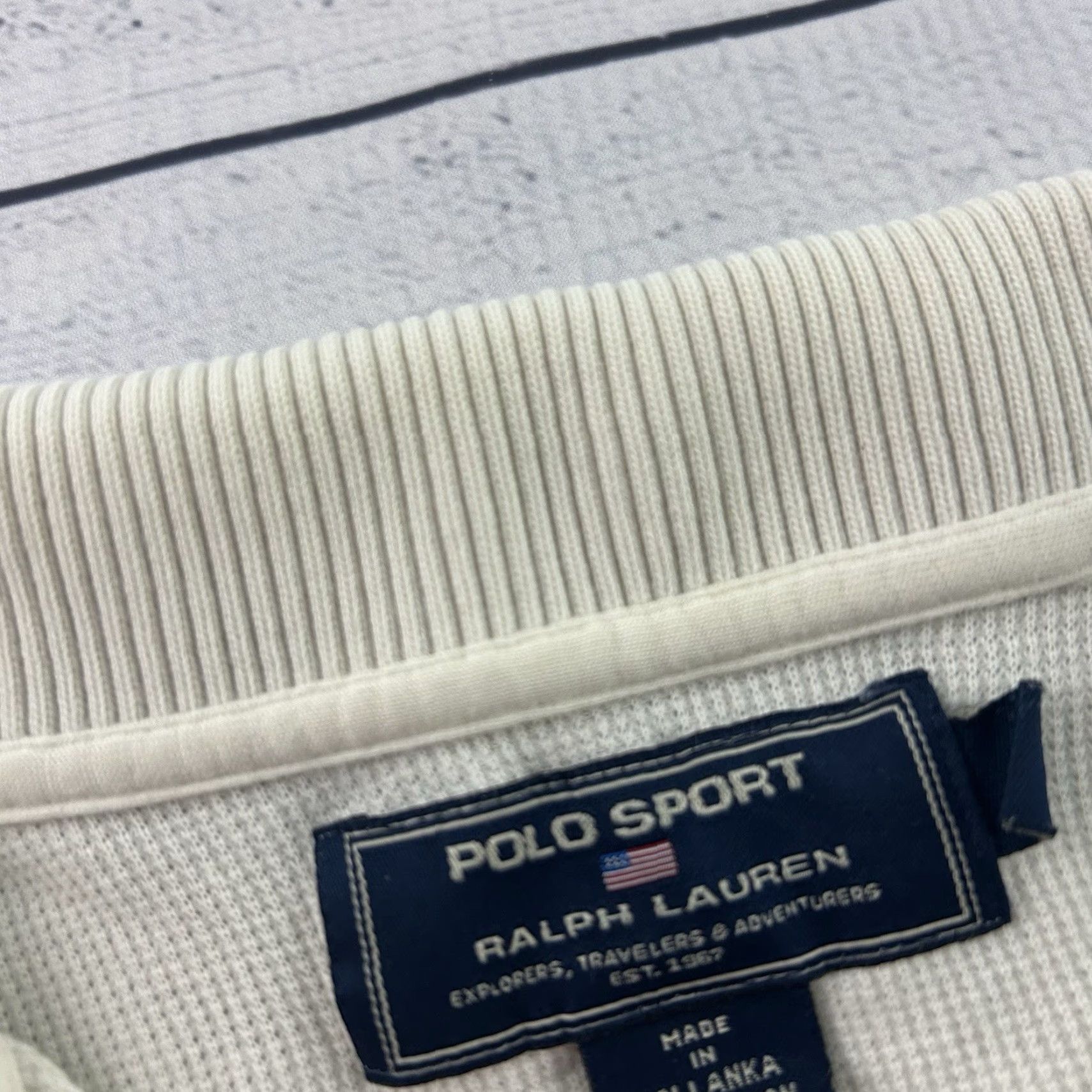 Vintage VTG Polo Sport Ralph Lauren Short Sleeve Knit Cotton Shirt Mens M Beige Shirt Size US M / EU 48-50 / 2 - 3 Thumbnail