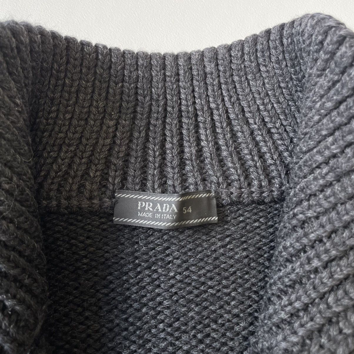 Prada A/W 10 Heavy Wool Drivers Zip Cardigan Size US L / EU 52-54 / 3 - 5 Thumbnail