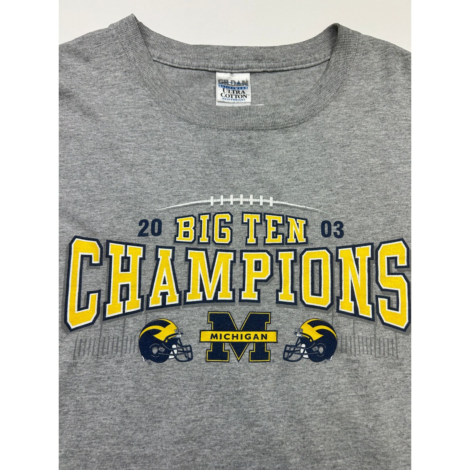 NCAA Vintage 2003 Michigan Wolverines Big Ten T Shirt Size L Size US L / EU 52-54 / 3 - 4 Thumbnail