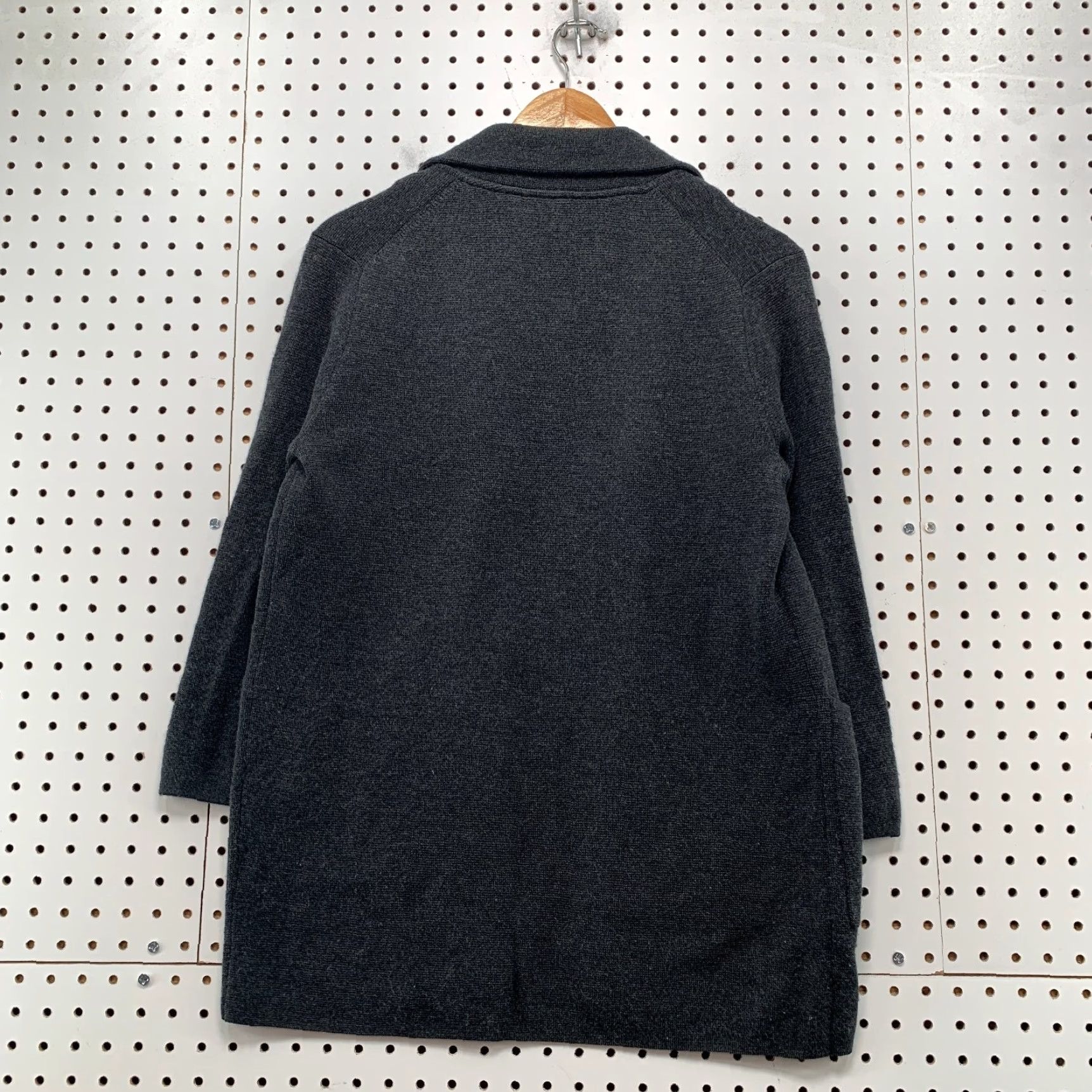 J.Crew J.CREW 100% Merino Wool Cardigan Sweater Womens XS Gray Open Front Business Work Shirt/Hoodie/Top Size XS / US 0-2 / IT 36-38 - 2 Thumbnail
