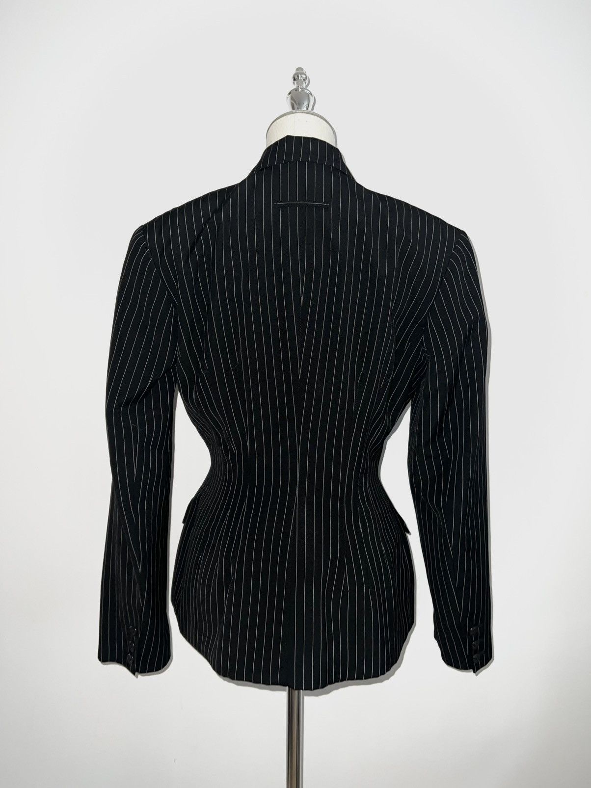 Jean Paul Gaultier Jean Paul Gaultier Classique Paris Pinstripe Blazer, 1990s Size S / US 4 / IT 40 - 10 Thumbnail