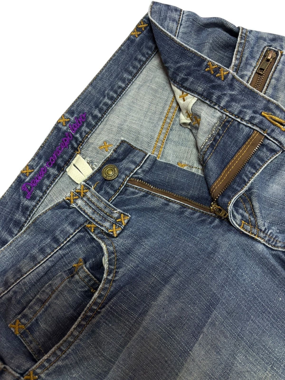 Japanese Brand Vtg Deuse Japan Concept Labo Bootcut Distressed Jeans Size US 30 / EU 46 - 6 Thumbnail
