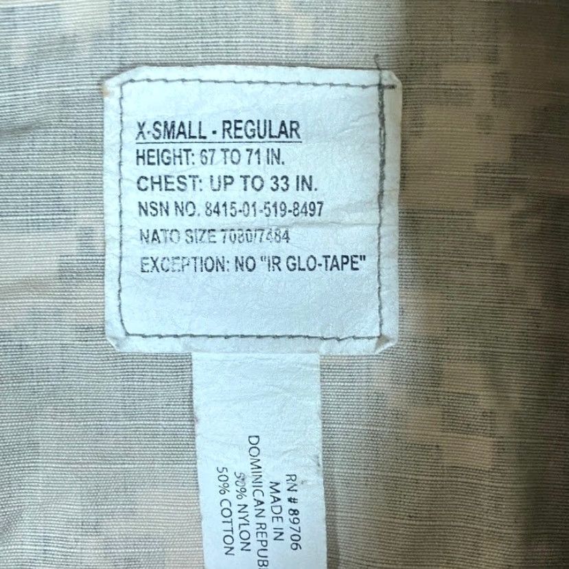 Vintage **ARMY MILITARY COMBAT COAT XS GREEN UNISEX DIGICAM REGULAR** User: **ARMY MILITARY COMBAT JACKET XS GREEN UNISEX** Size US XS / EU 42 / 0 - 6 Thumbnail